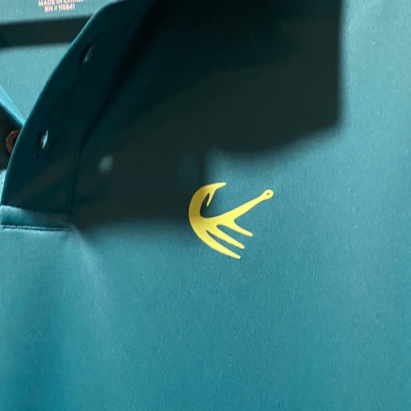 Legendary Anglers Teal Performance Polo Shirt Size M - Picture 4 of 7